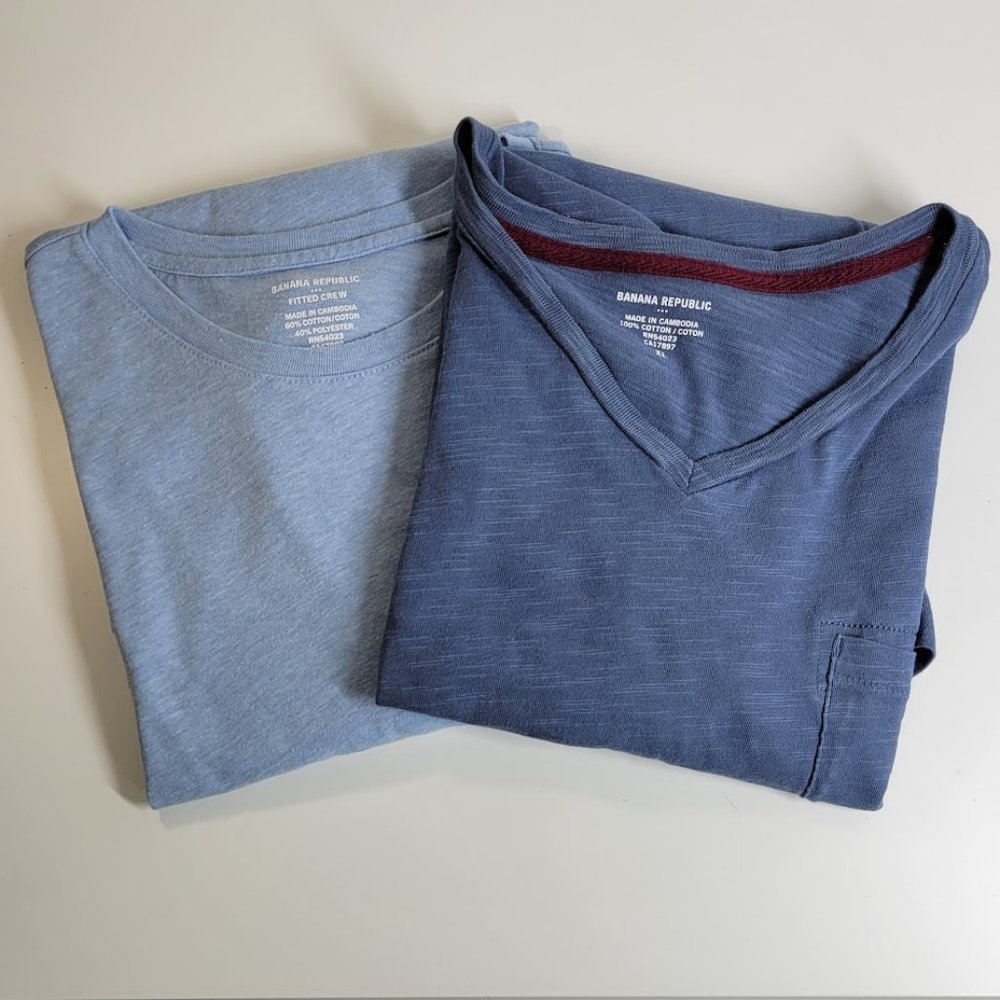 BANANA REPUBLIC shirts set of two Sz XL